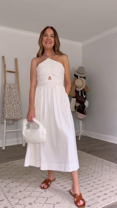 White linen dress size down one
Walmart new arrivals, summer dress 

#LTKOver40 #LTKSeasonal #LTKVideo