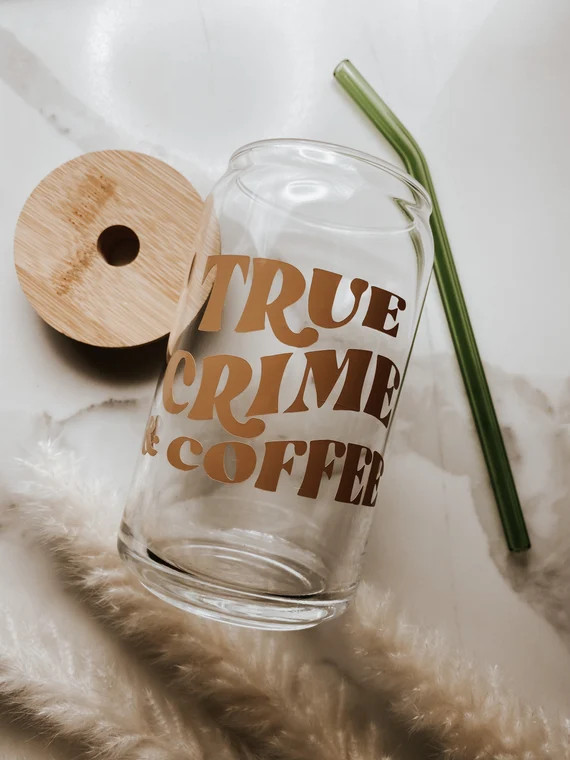 True Crime Junkie Iced Coffee Glass  Killer Queens Merch  | Etsy | Etsy (US)