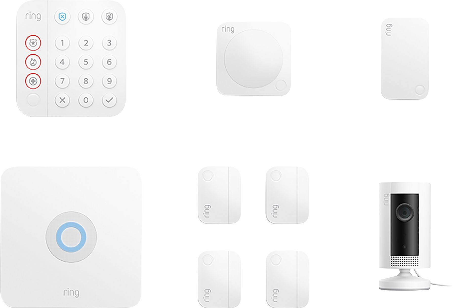 Ring Alarm Security Kit 9-Piece (2nd Gen) White 4K19SZ-0EN0 - Best Buy | Best Buy U.S.