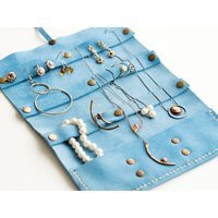 Travel Jewelry Organizer, Custom Jewellery Roll Case, Suede Accessory Storage Bag, Pouch, Drawstring Wedding Party Gifts For Her | Etsy (UK)