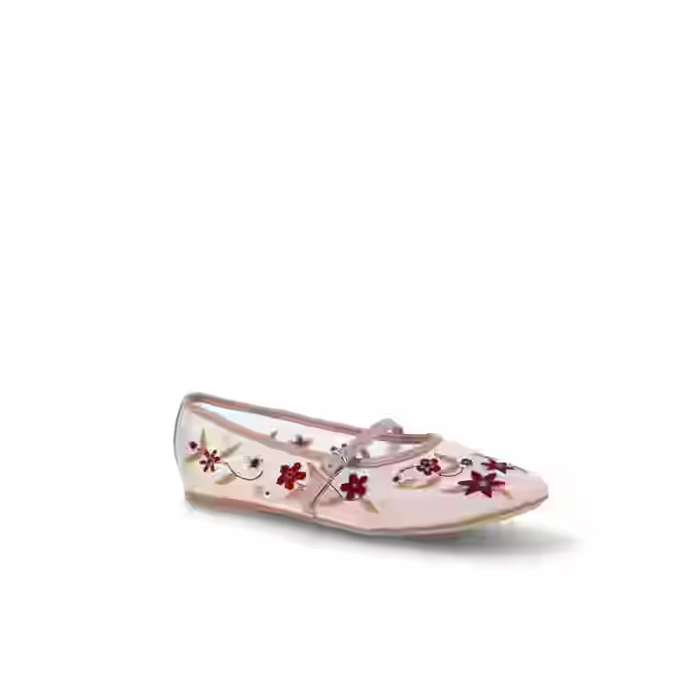 Time and Tru Women's Floral Mesh Mary Janes | Walmart (US)