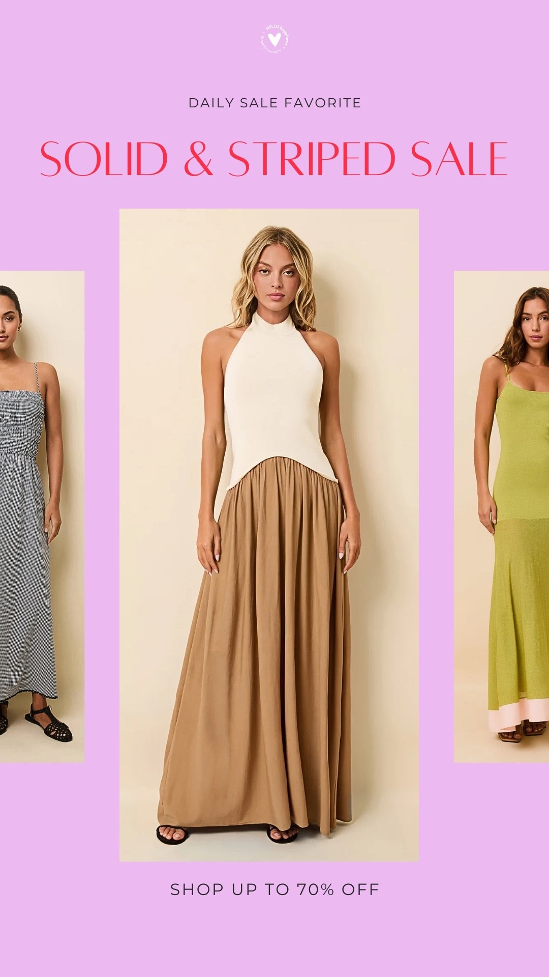 Solid & Striped Sale — up to 70% off! This halter top + maxi skirt combo is elevated-basic perfection for end-of-summer dressing. Grab it (and the rest of my picks) while the sale lasts!

#LTKSaleAlert #LTKootd