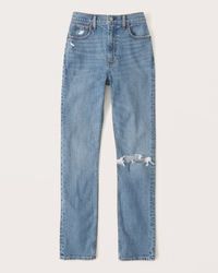 Women's Ultra High Rise 90s Slim Straight Jean | Women's Bottoms | Abercrombie.com | Abercrombie & Fitch (US)