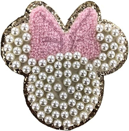 ZOOX Ivory Pearl & White Letter Varsity Initial Patches, Adhesive Sticker Iron On, 3.5" Height (M... | Amazon (US)