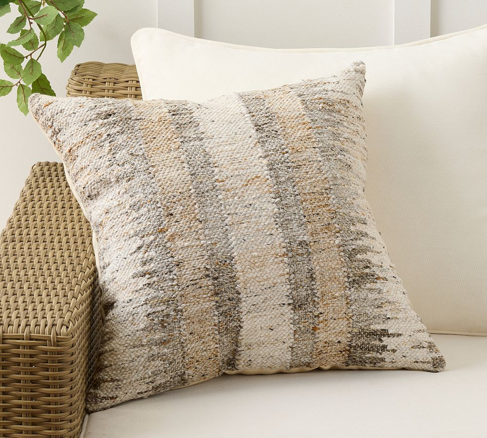 Lefferts Woven Outdoor Pillow | Pottery Barn (US)