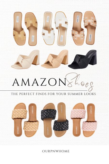 Perfect Amazon shoe finds for spring and summer!

Tan sandals, white sandals, pink sandals, black sandals, slides, high heeled sandals, spring footwear, summer footwear, summer fashion, spring fashion

#LTKshoecrush #LTKstyletip #LTKfindsunder100