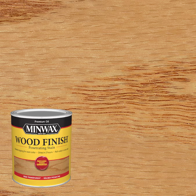 Minwax Wood Finish Oil-Based Golden Pecan Semi-Transparent Interior Stain (1-Quart) | Lowe's