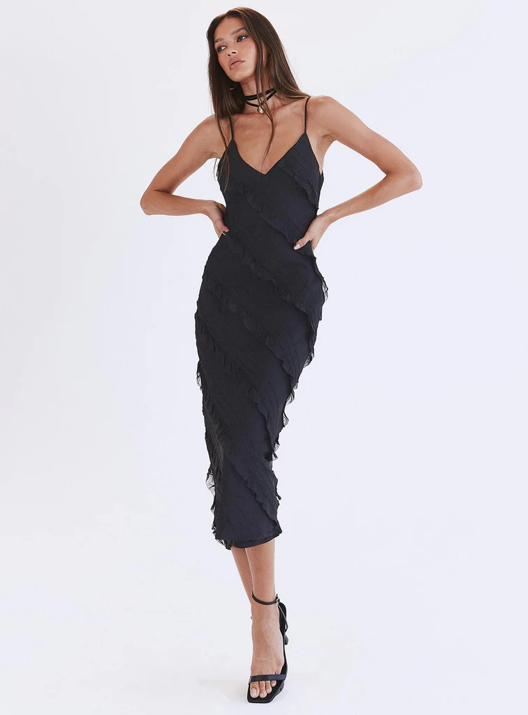 Lars Maxi Dress Black | Princess Polly US