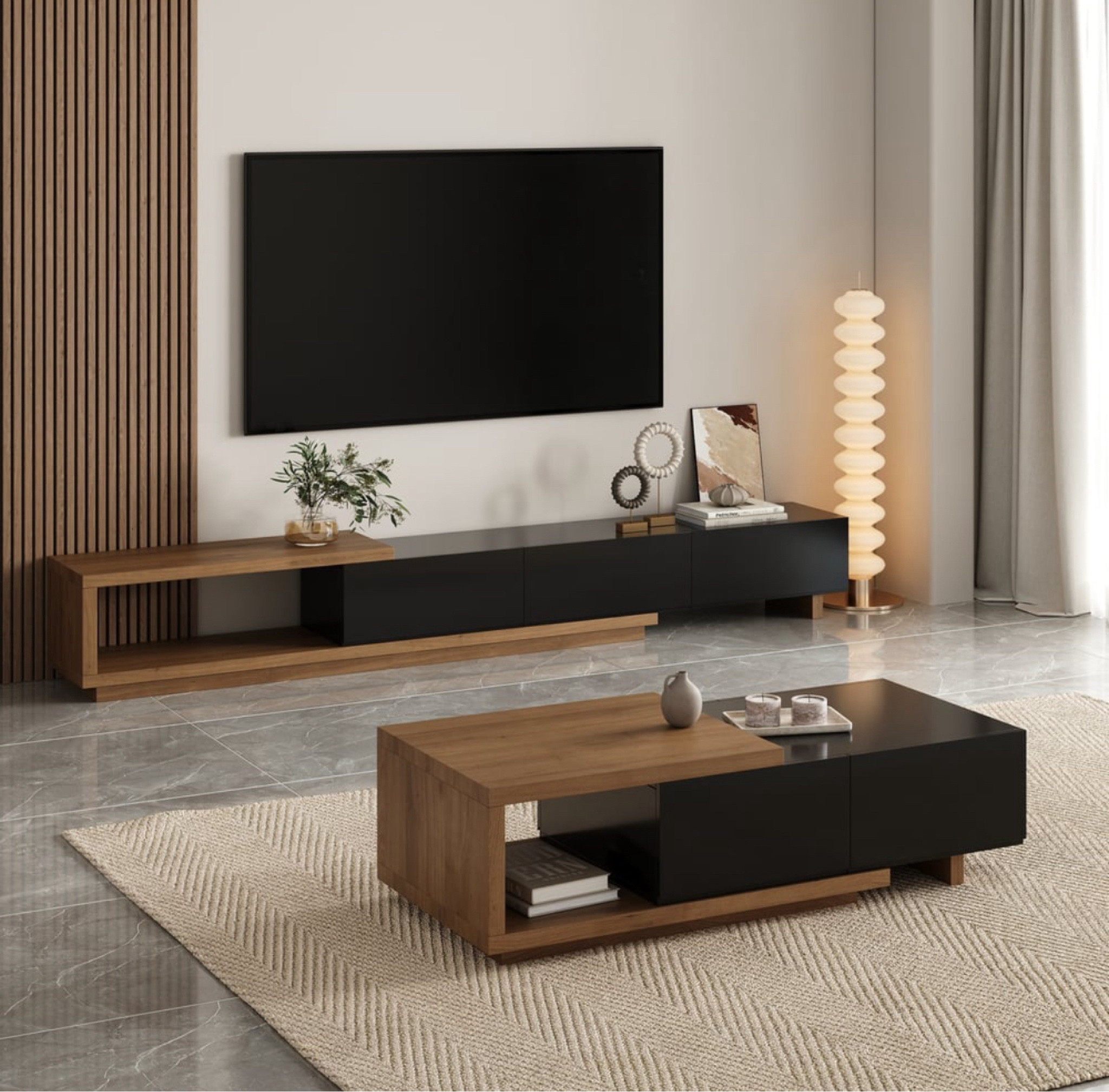 Quoint Extendable TV Stand & Coffee Table Set

#LTKStyleTip #LTKHoliday #LTKHome