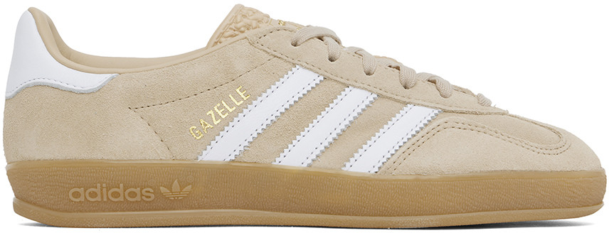 adidas Originals Beige Gazelle Indoor Sneakers | SSENSE