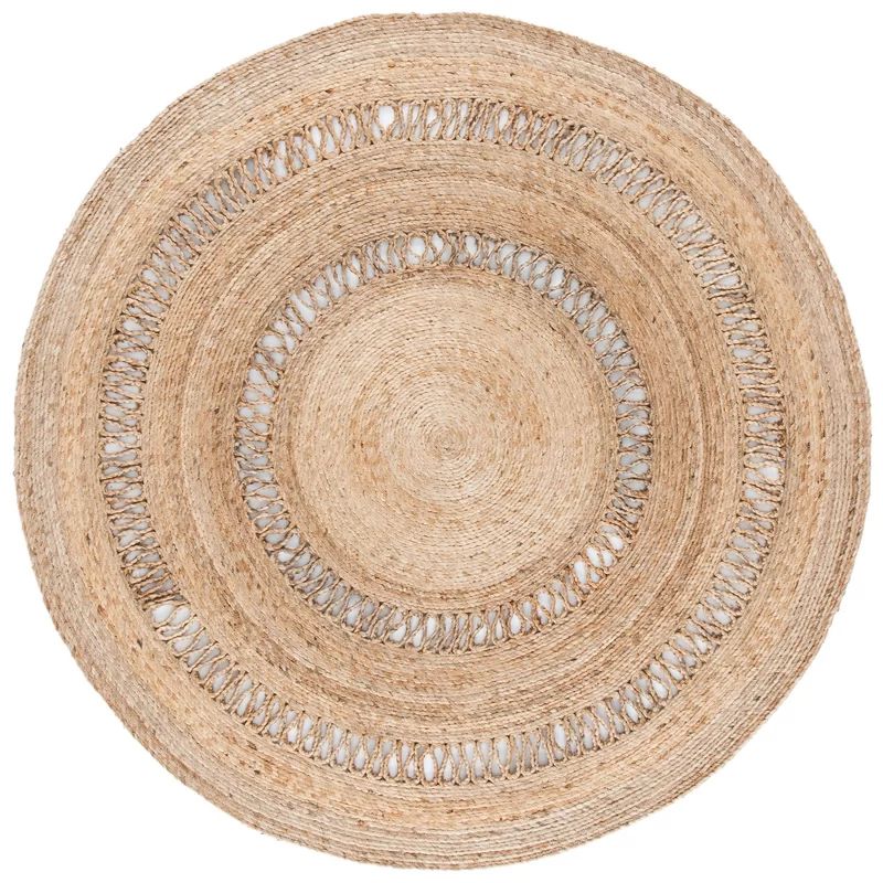 Round Ubon Handmade Flatweave Jute/Sisal Natural Area Rug | Wayfair North America