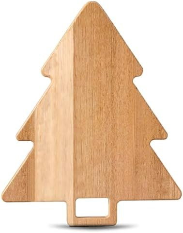 Christmas Tree Cutting Board Wooden Christmas Tree Charcuterie Board Xmas Cutting Board Fruit Tra... | Amazon (US)