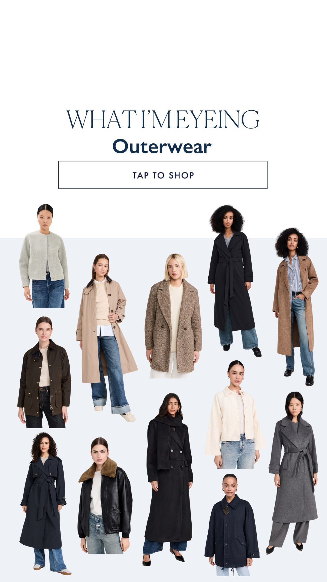 What I'm eyeing: Outerwear 

 #LTKHoliday #LTKSeasonal #LTKStyleTip