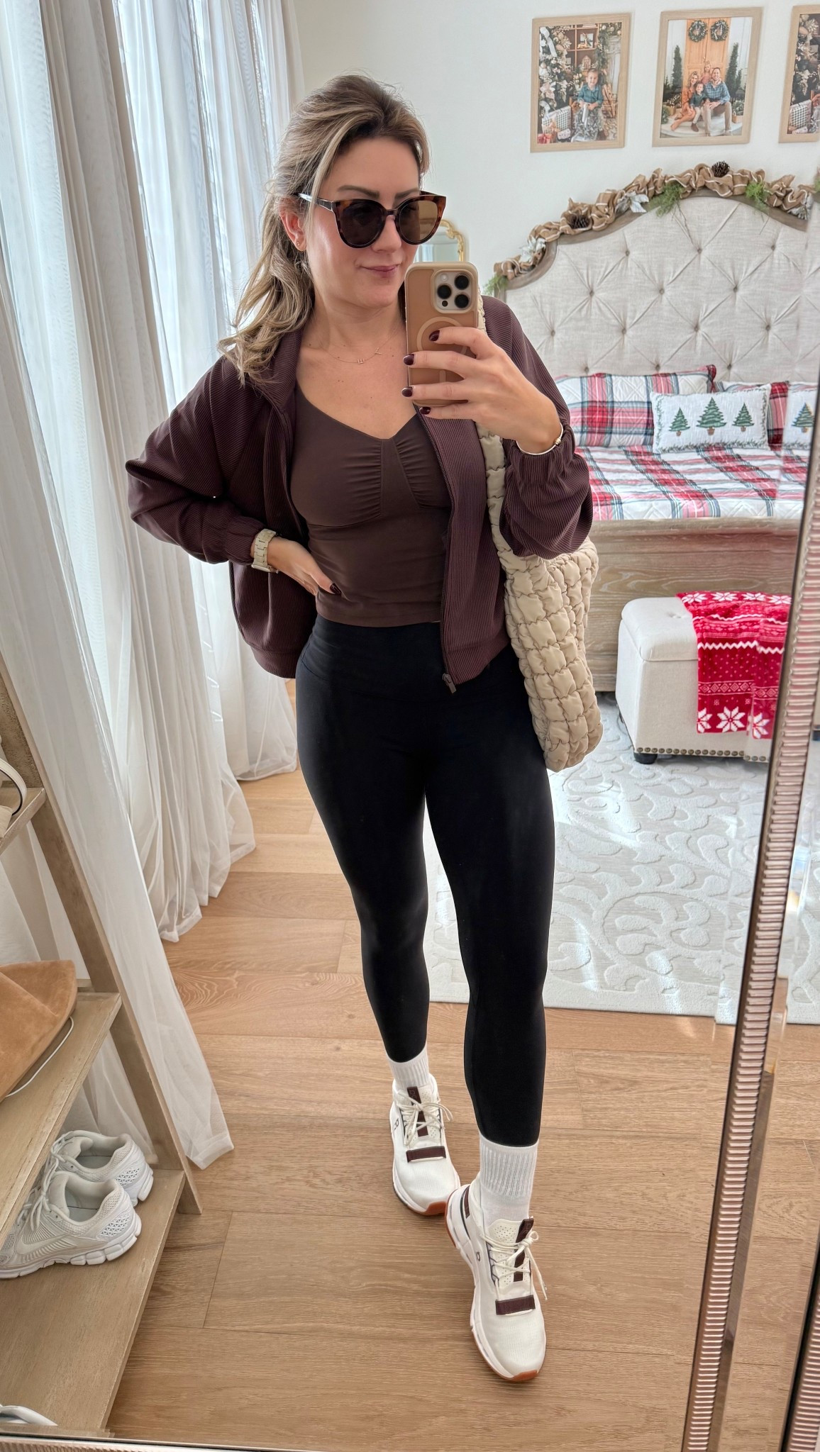 gym fit of the day 🤎 tank, zip up and puffer bag are all from Target 🎯 I always get soo many compliments on these On Cloud sneaks! they’d make such a great gift for the busy moms or fitness girlies in your life! 🎁

#gymoutfit #activewear #oncloud #targetstyle #targetoutfit #targetfashion #sneakeroutfit #sneakerstyle #leggingsoutfit #casualoutfit #traveloutfit #targetactive #activeset #brownoutfit #chocolatebrown #falloutfits #fallstyle #fallfashion #winteroutfit #momoutfits #casualstyle #over30style #affordablestyle #outfitideas #falloutfitideas #falltrends #fallsneakers #neutralsneakers #giftideas #giftsforher 

#LTKActive #LTKHoliday #LTKGiftGuide