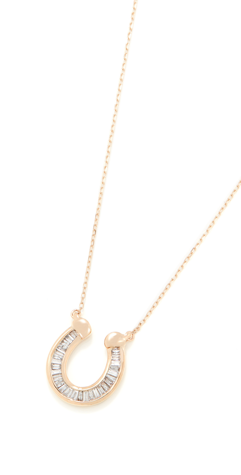Adina Reyter Baguette Horseshoe Necklace | Shopbop