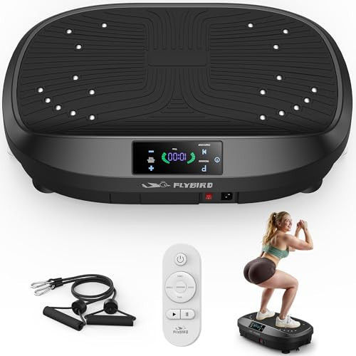 FLYBIRD Vibration Plate Exercise Machine, 120 Adjustable Speed High Intensity Vibration for Muscle Toning Weight Loss Lymphatic Drainage, Full Body Workout Vibration Plate Ideal for Fitness & Recovery | Amazon (US)