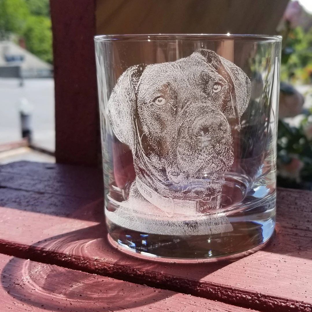 Rocks Glass, Photograph on Glass, Custom Glasses, Pet Photo, Dog Lover, Dog, Pet Lover, Animal Lo... | Etsy (US)