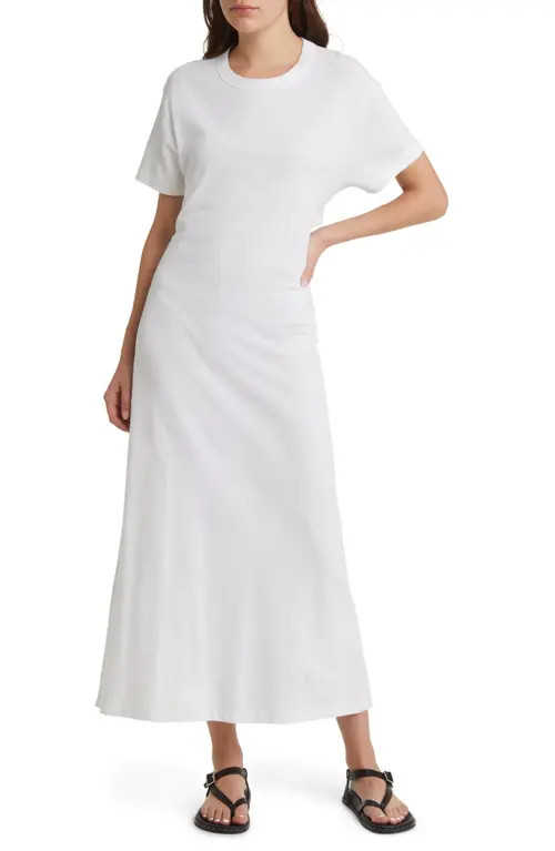 Treasure & Bond Vented Back Maxi Dress in White at Nordstrom, Size Small | Nordstrom