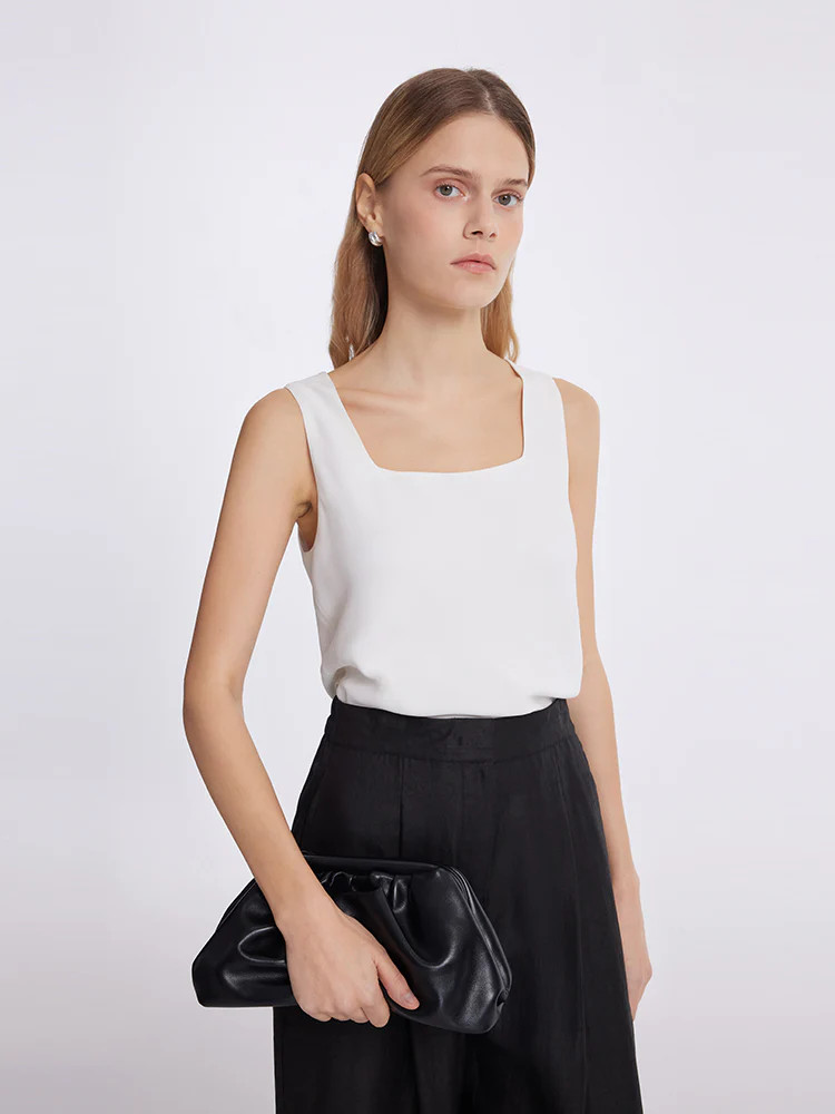 Acetate Reversible Women Tank Top | GOELIA