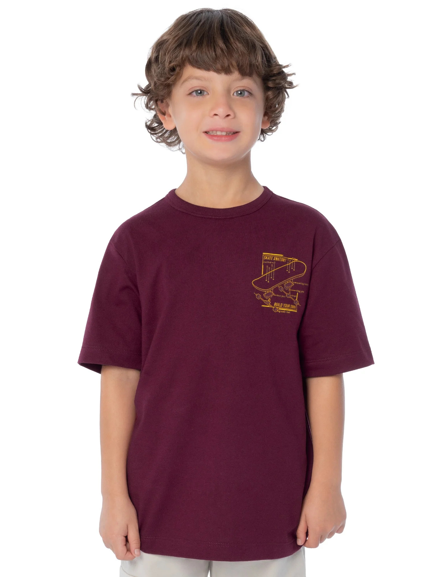Wonder Nation Boy's Short Sleeve Elevated Graphic T-Shirt, Sizes 4-18 & Husky | Walmart (US)