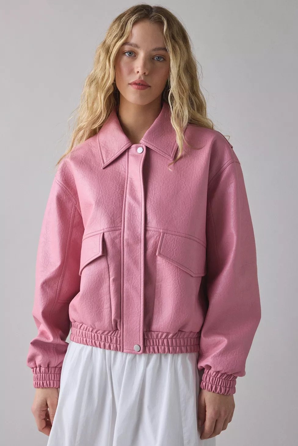 UO Casey Faux Leather Moto Jacket | Urban Outfitters (US and RoW)