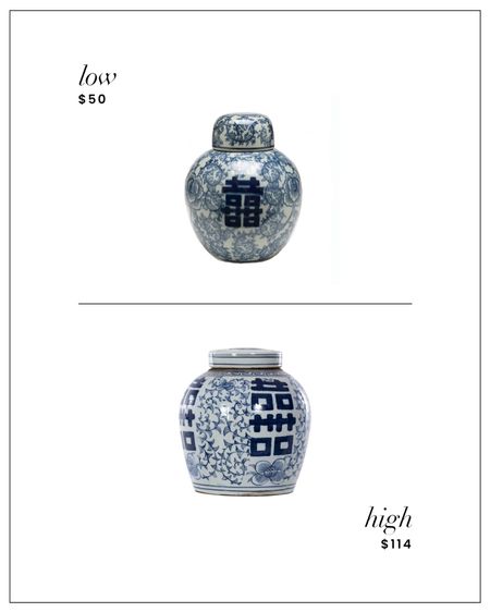 High / Low : blue and white jar with lid 

#LTKfindsunder100 #LTKhome