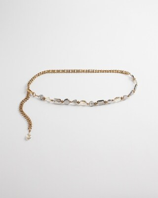 Gold Beaded Chain Belt | Chico's