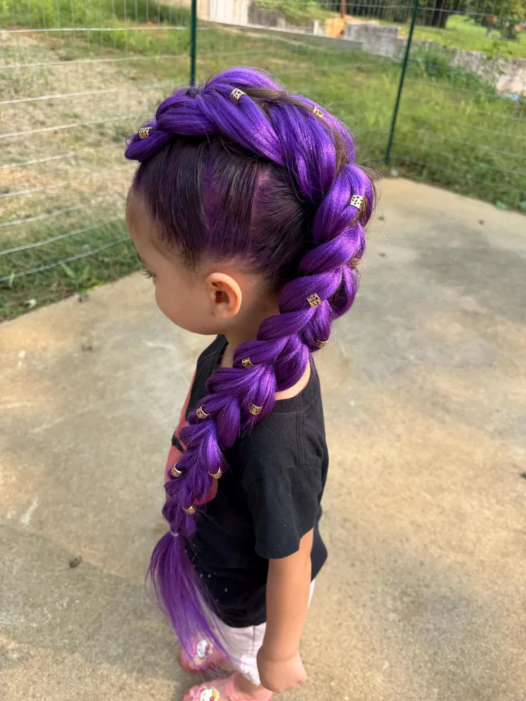 Rumi K Pop Demon Hunters Huntrix Purple Braiding Braid Hair - Etsy | Etsy (US)
