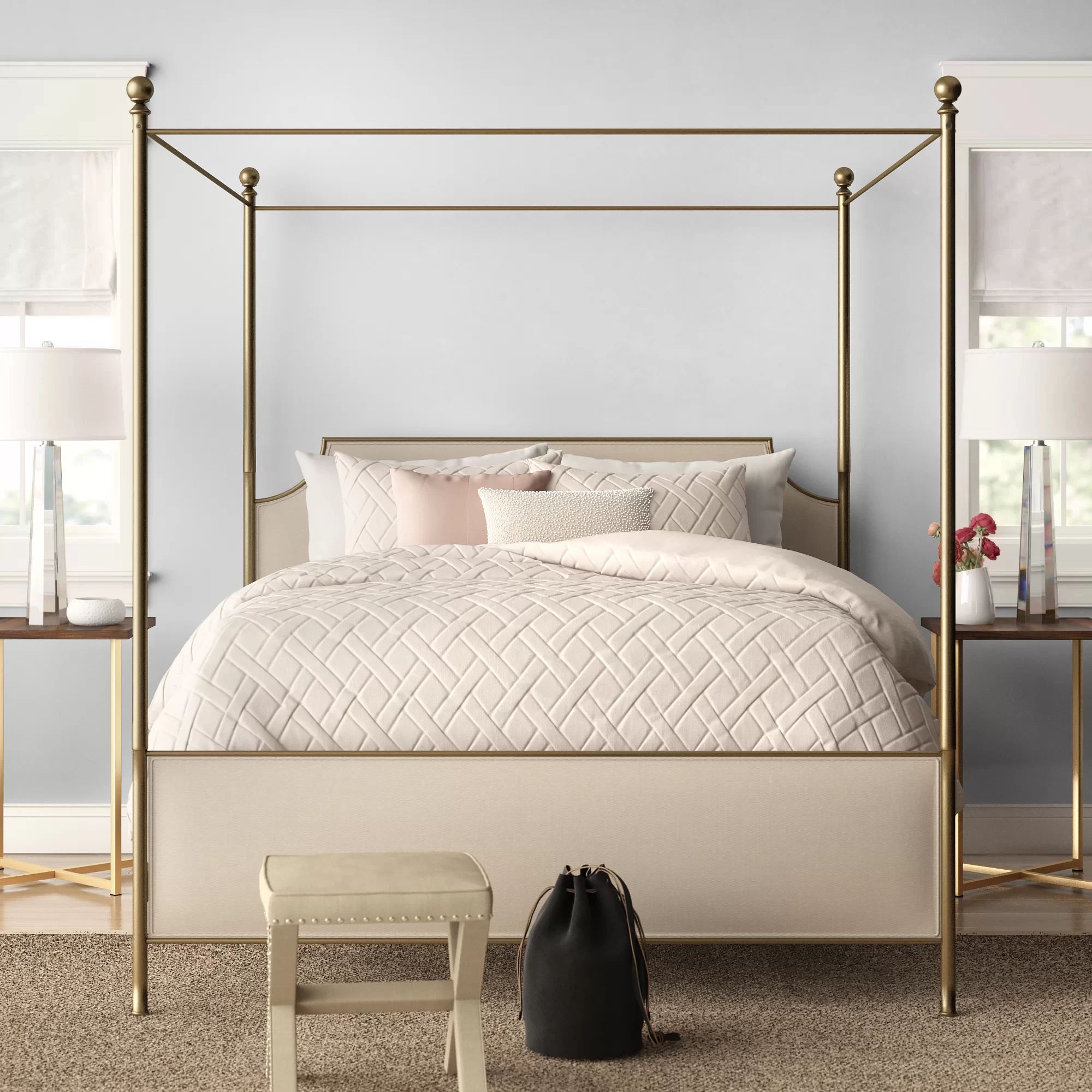 Kingsview Upholstered Canopy Bed | Wayfair North America