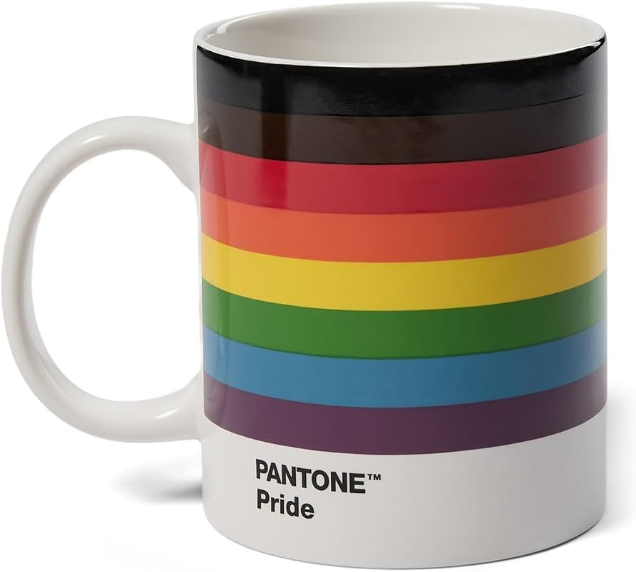 Copenhagen.design Pantone Mug, Coffee/Tea Cup, fine China (Ceramic), 375 ml, Pride Mug - Gift Box | Amazon (US)