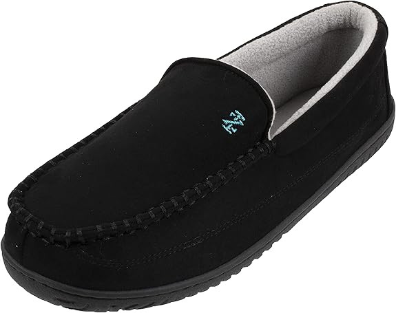 IZOD Men's Two-Tone Moccasin Slipper, Warm Soft Classic Slip-On, Men's Sizes 8 to 13 | Amazon (US)