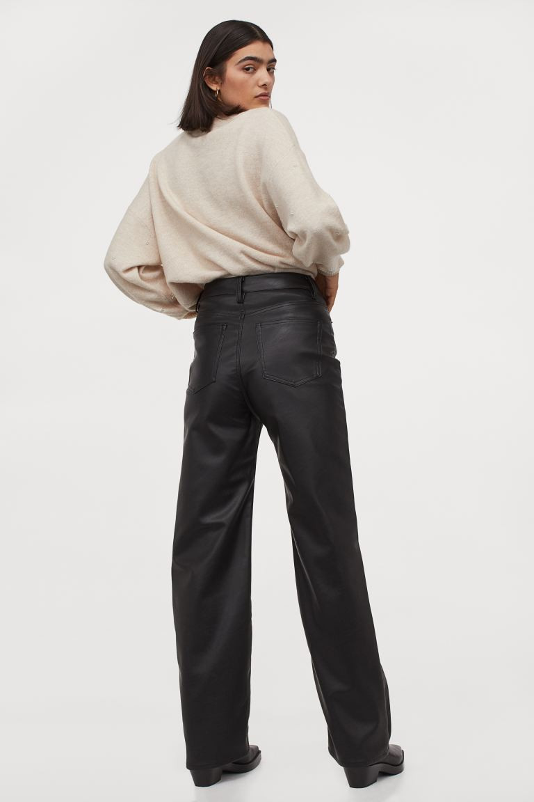Imitation leather trousers | H&M (UK, MY, IN, SG, PH, TW, HK)