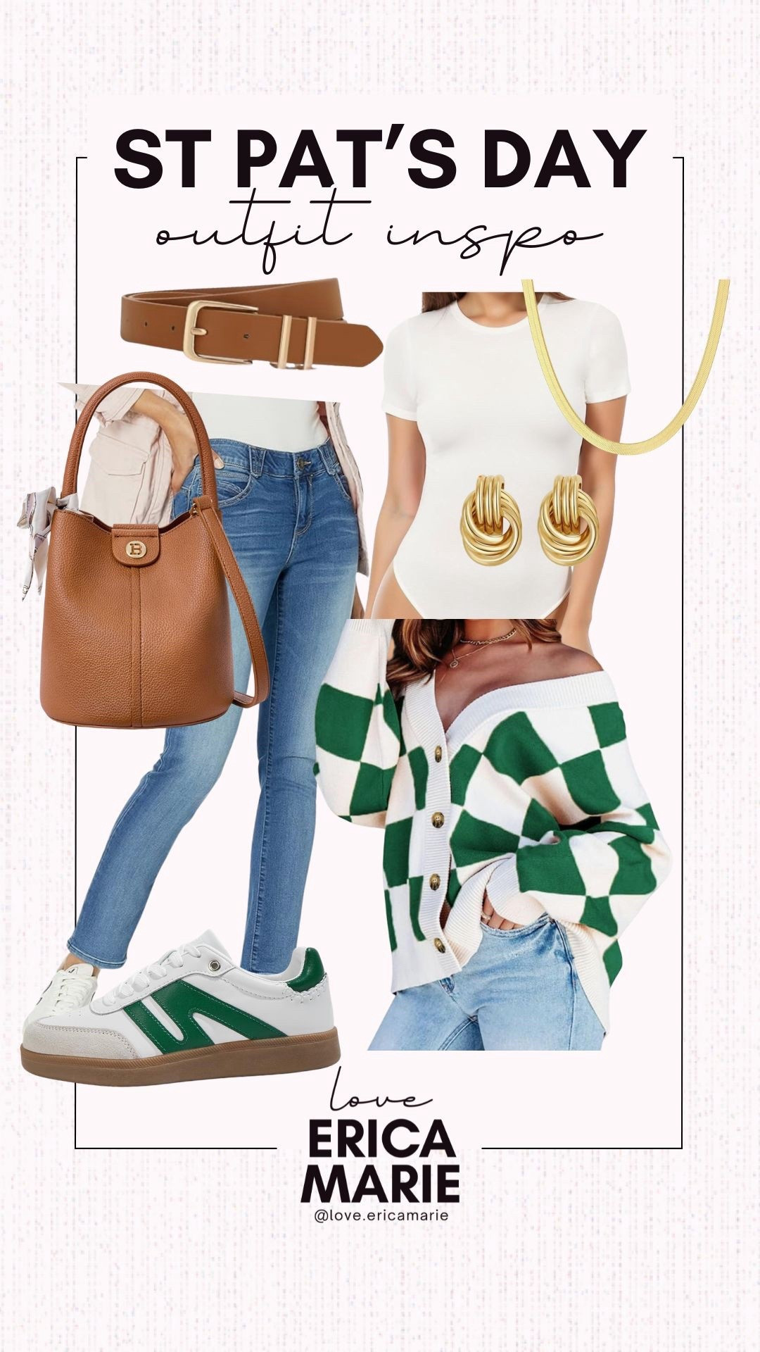 St Patrick’s Day is definitely different as an over 40 mom and this outfit is absolutely adorable for a casual day out. This checkered cardigan is so cute, soft and looks great over my go-to bodysuits that are flattering on my midsize body. 
St Paddy’s outfit inspo, casual 

#LTKSeasonal #LTKMidsize #LTKOver40