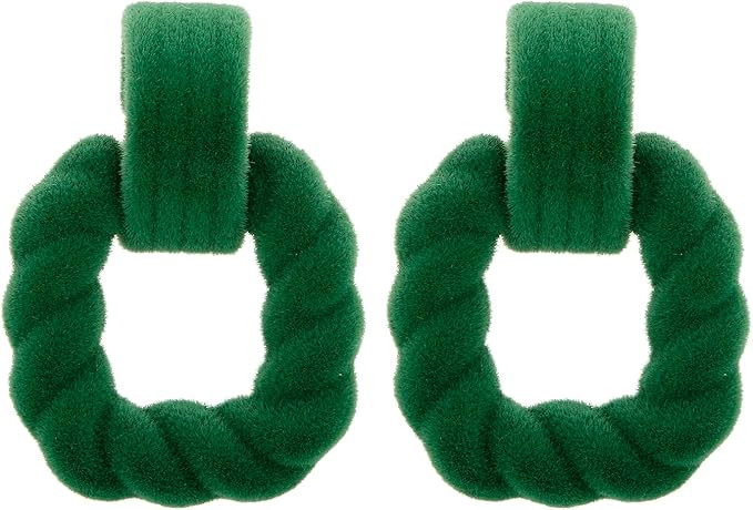 RUOFFETA Rectangle Earrings for Women, Acrylic Square Earrings Twisted Geometric Statement Earrin... | Amazon (US)