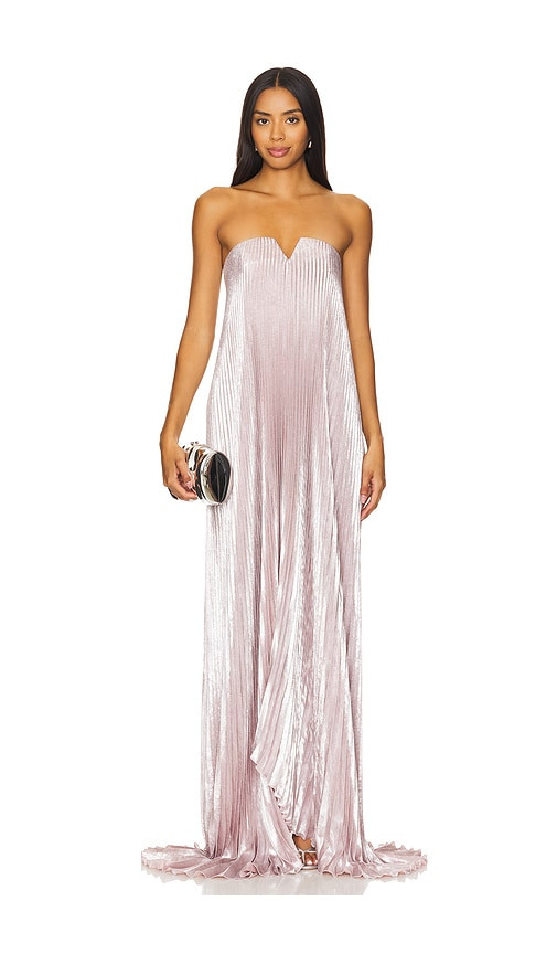 L'IDEE Black Tie Gown in Pink. - size 10/M | Revolve Clothing (Global)