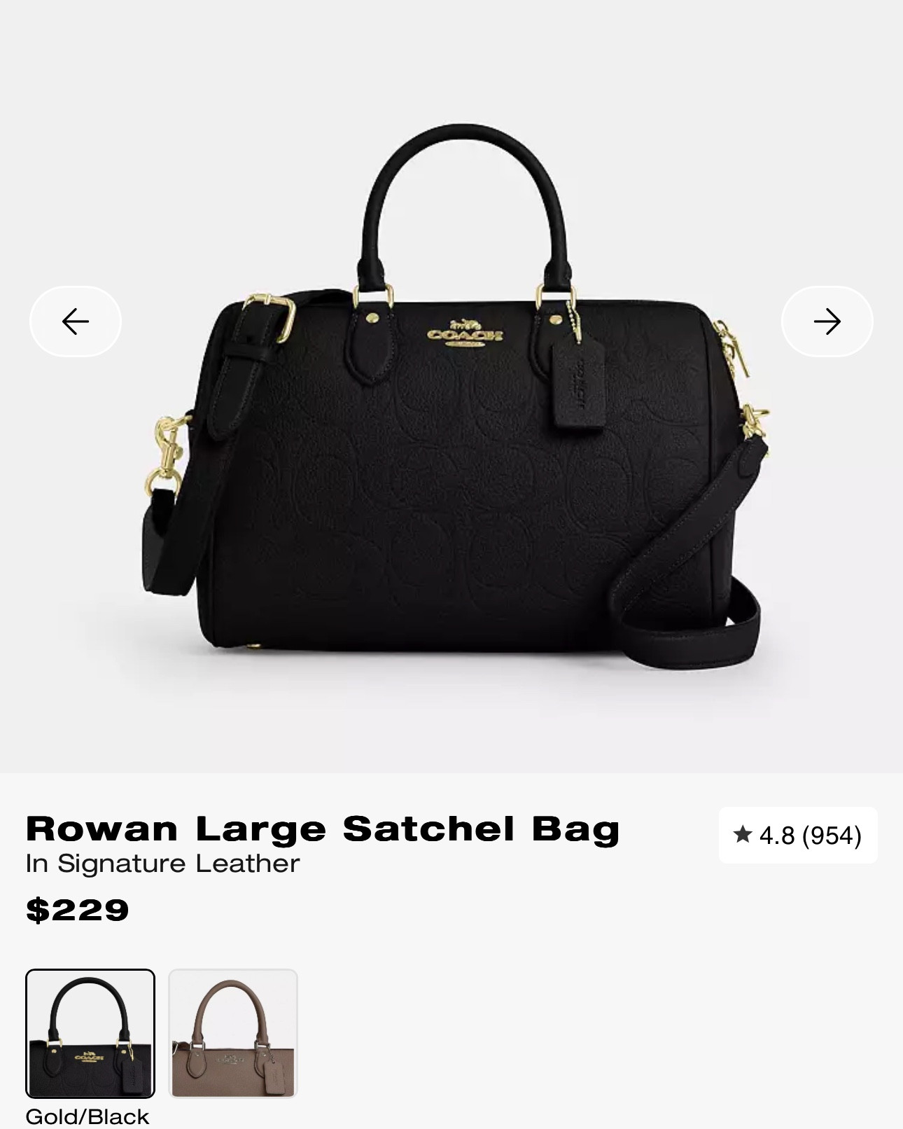 Do I need her? No, do I want her, well yes!!! #coachoutlet #coachrowan #coachsignature 