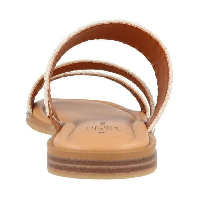 Time and Tru Women's Strappy Embroidered Sandals | Walmart (US)