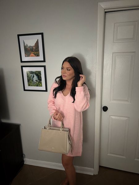 Pretty in pink! 🎀🧸💕 The softest sweater dress you’ll ever meet. It’s super lightweight, not itchy and the length is perfect for petites! Comes in several colors 🙌🏼


Valentine's Day Outfit, date night outfit, work outfit, Amazon finds, Amazon fashion 

#LTKstyletip #LTKfindsunder50 #LTKworkwear