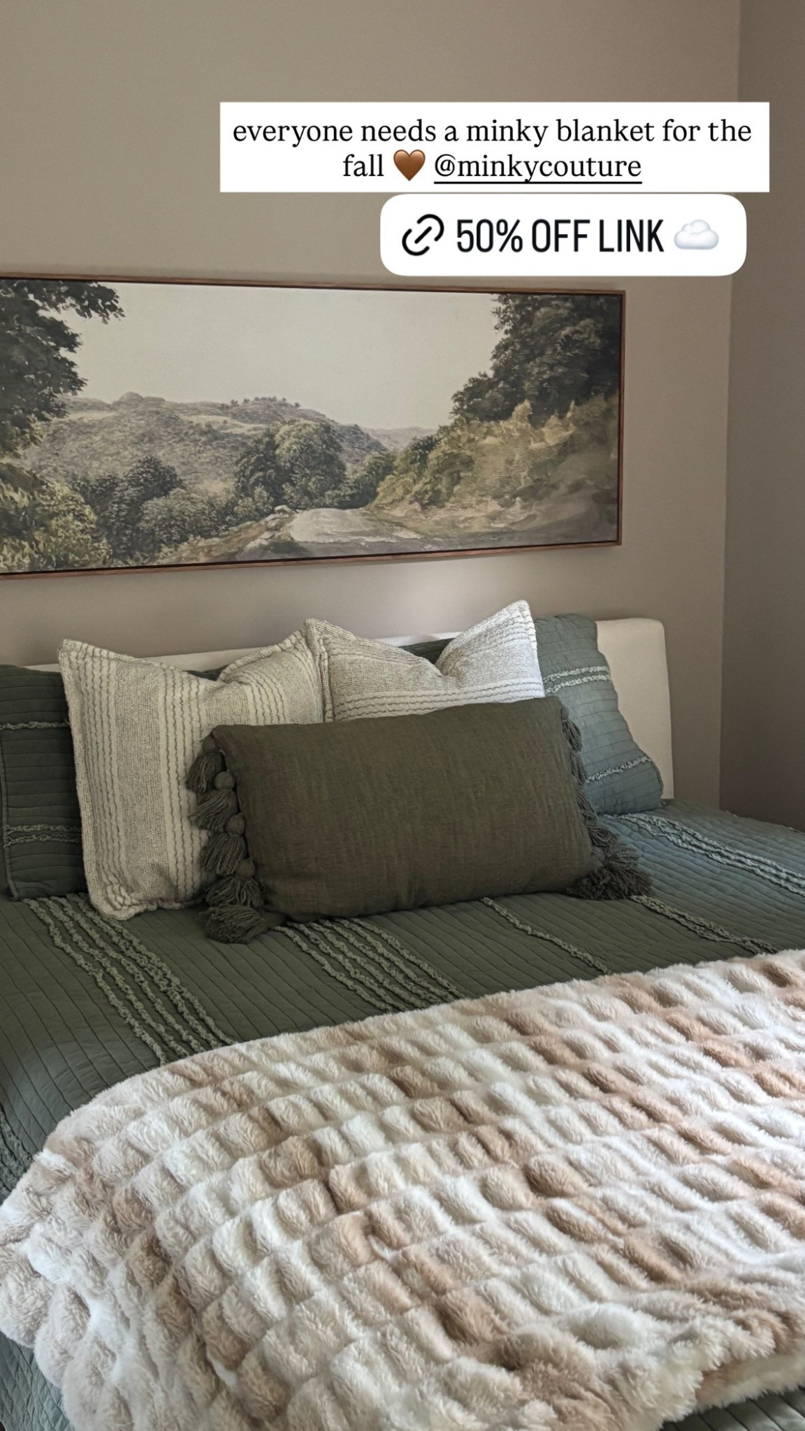 everyone needs a minky blanket for the fall 🤎 @minkycouture use discount code ELYSSAB50 for 50% off any blanket!!! 

#LTKHome #LTKFamily #LTKSaleAlert