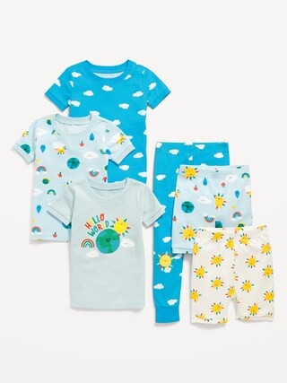 Unisex Snug-Fit 6-Piece Pajama Set for Toddler &amp; Baby | Old Navy (US)