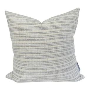 Woven Boho Stripe  Pale Blue Pillow Cover Light Blue Pillow | Etsy | Etsy (US)