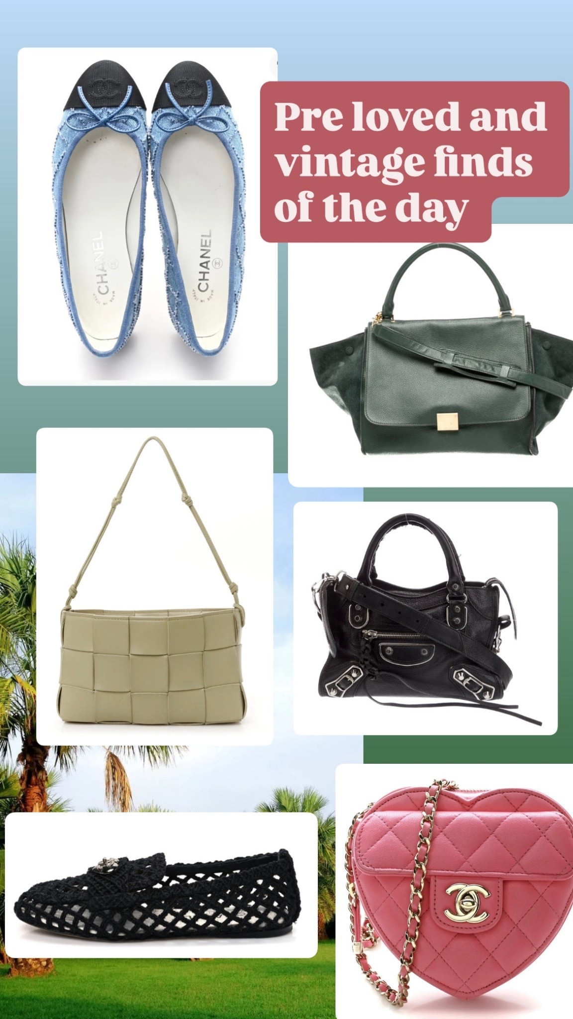 Vintage finds, pre-loved finds, the real real finds, the real real tricks, pre-love Chanel, Chanel flats, Chanel loafers, pre-loved Bottega, pre-loved Chanel, vintage Chanel 

#LTKOver40 #LTKSaleAlert #LTKWedding