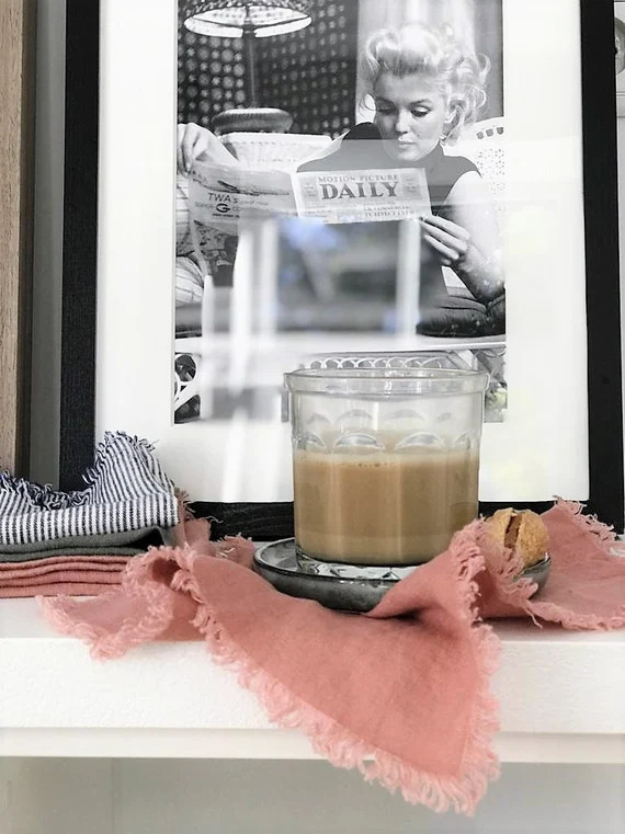 Linen Napkins Bulk Napkins With Fringe Napkins Set Dinner | Etsy | Etsy (US)