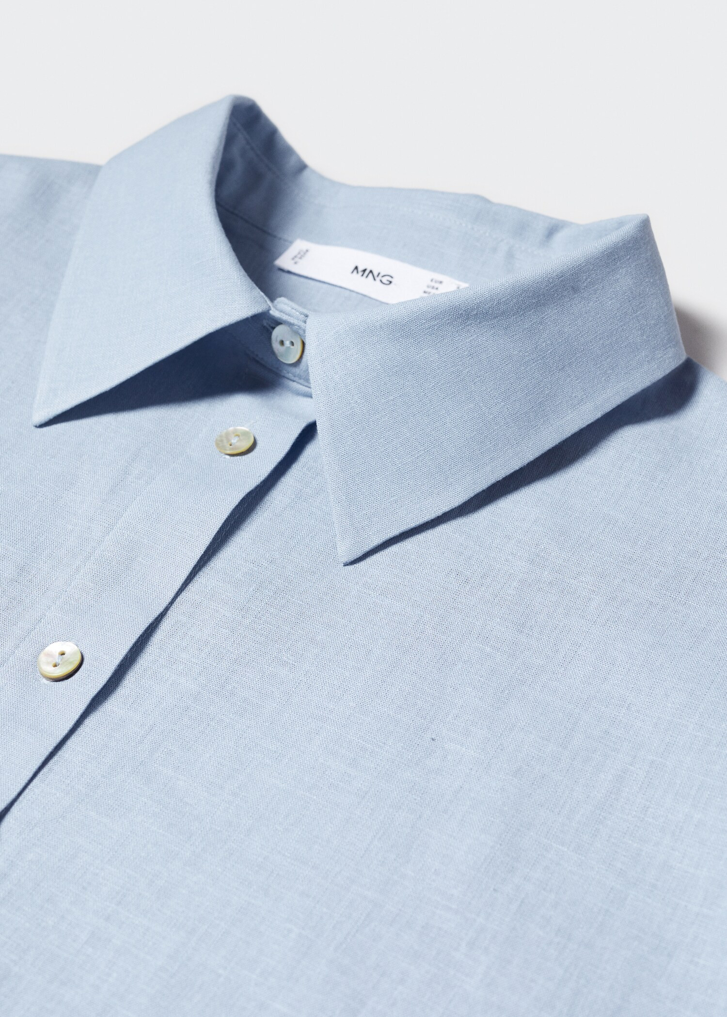 Pyjamahemd aus Leinen - Damen | MANGO Deutschland | MANGO (DE)