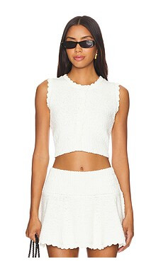 MAJORELLE Pippa Vest in Ivory from Revolve.com | Revolve Clothing (Global)