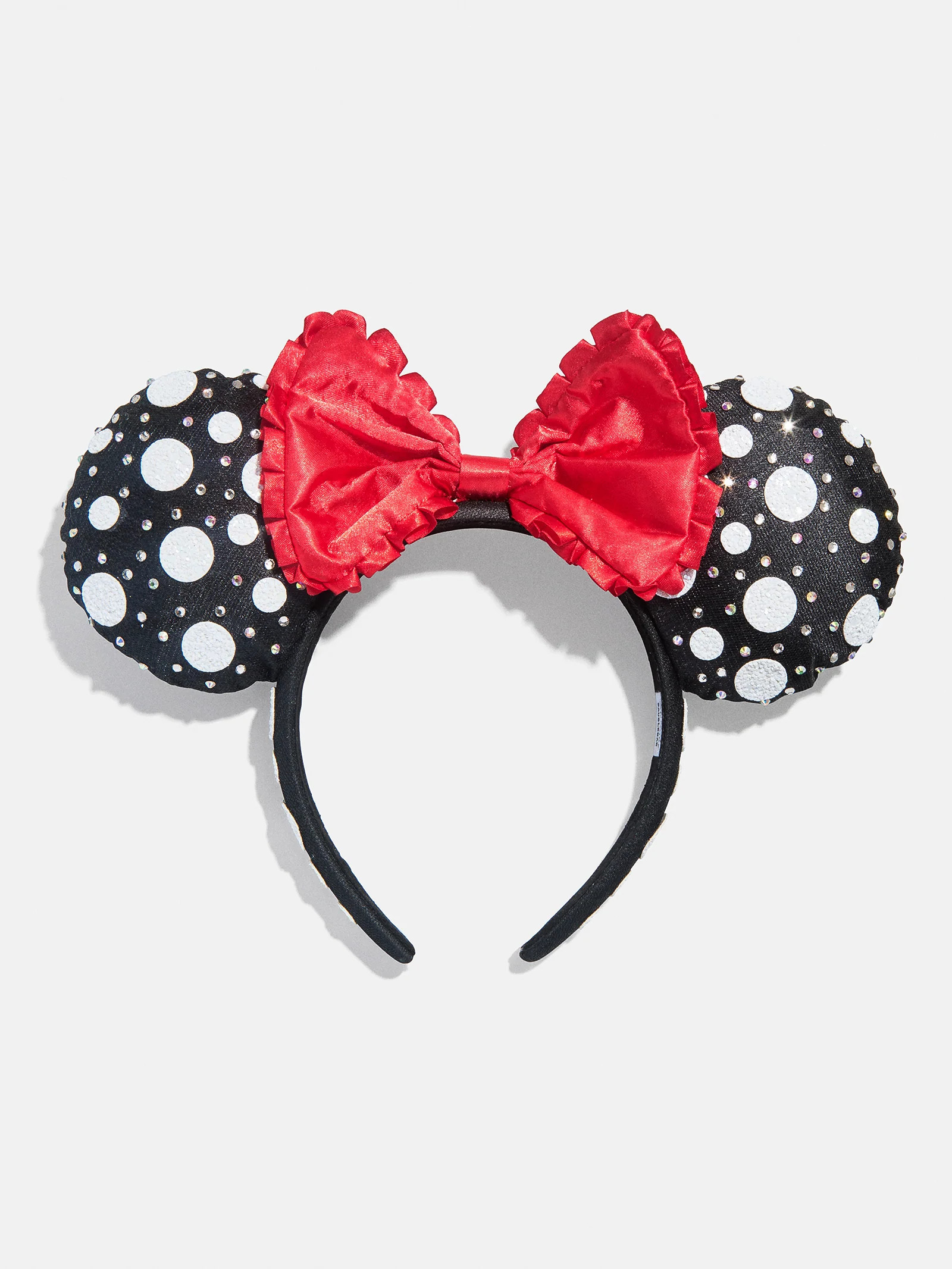Disney Minnie Mouse Polka Dot Ears Headband - Minnie Mouse Black Polka Dot Ears | BaubleBar