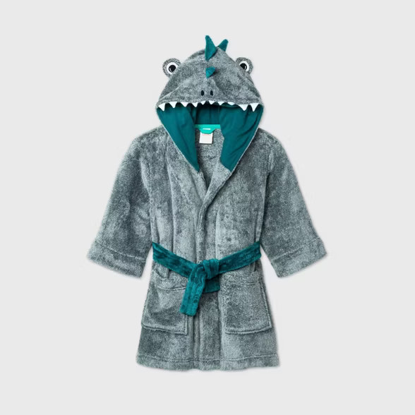 Toddler Boys' Dino Robe - Cat & Jack™ Gray | Target