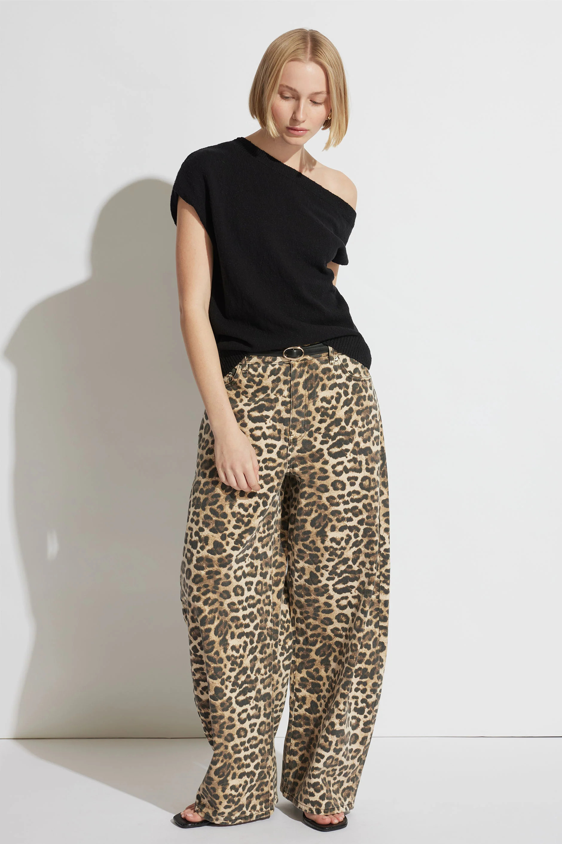Eliza Horseshoe Jean - Leopard | DECJUBA | DECJUBA