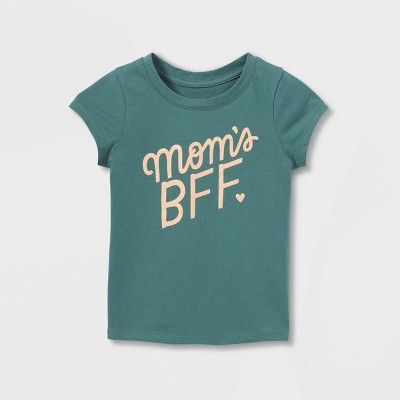 Toddler Girls' Mom's BFF Short Sleeve T-Shirt - Cat & Jack™ Green | Target