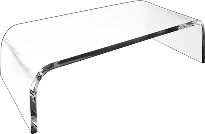 AMT Premium Acrylic Clear Monitor Riser Laptop/PC/Multimedia Monitor Stand for Home Office | Amazon (US)